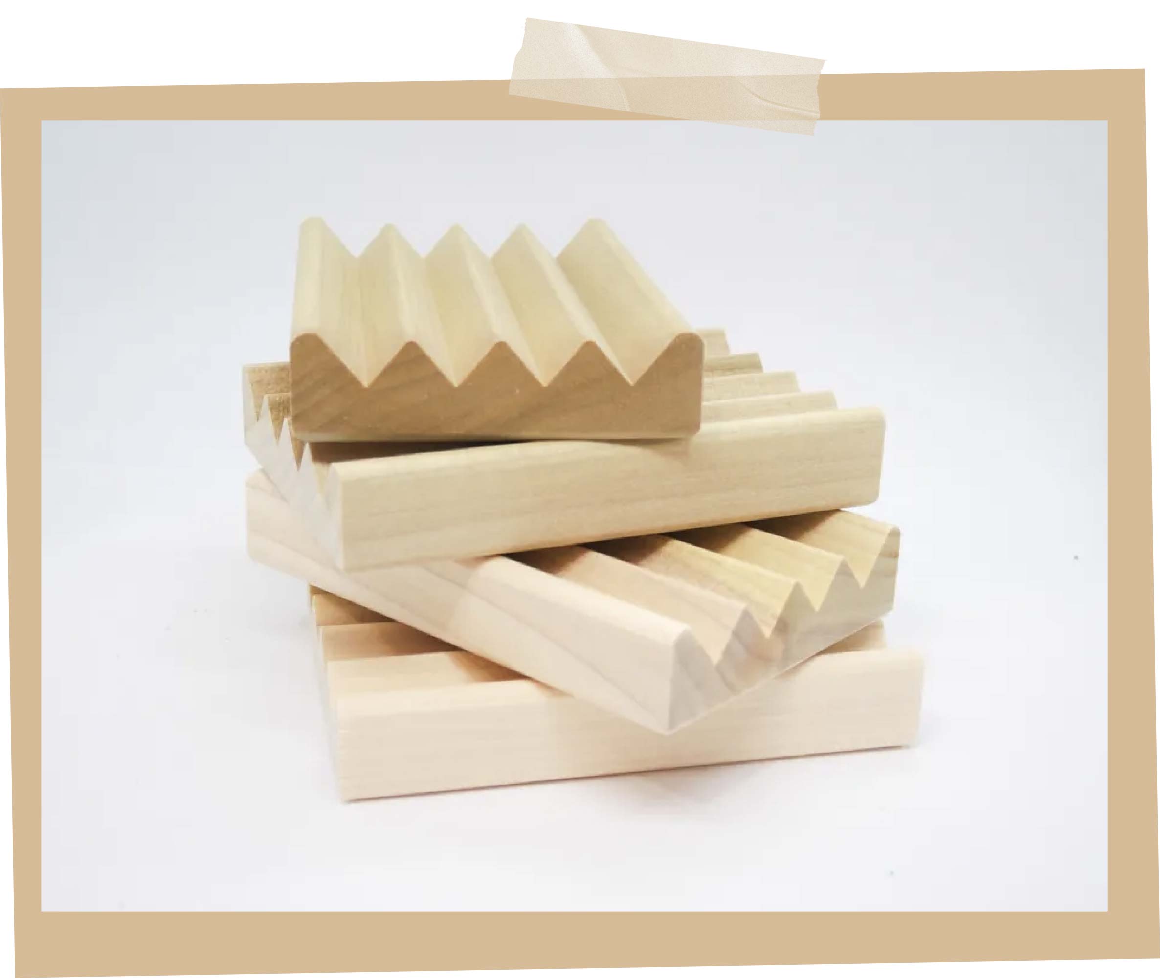 Beechwood Zigzag Soap Dish