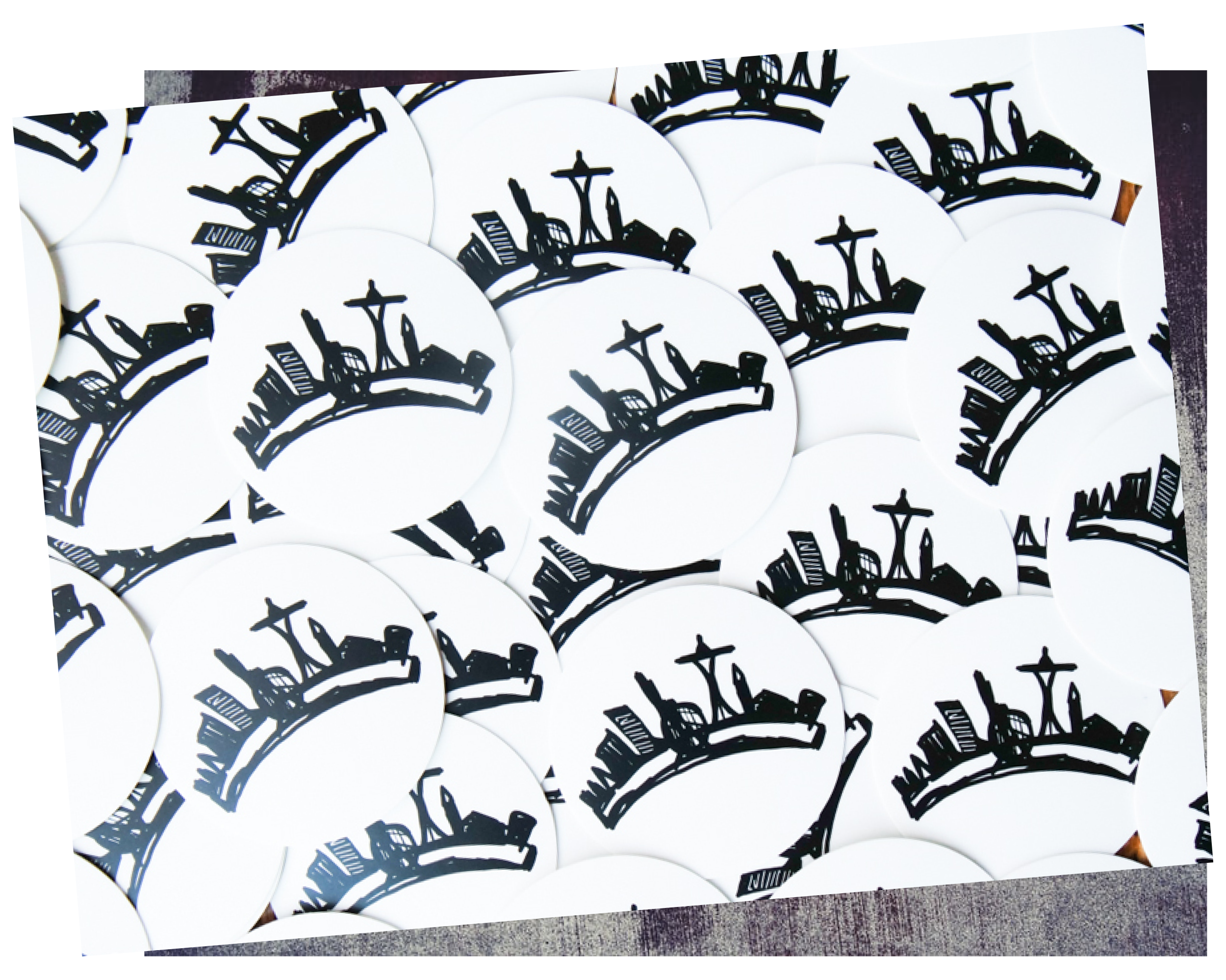 Grunge Goddess Logo Sticker