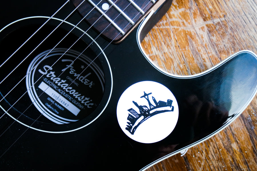 Grunge Goddess Logo Sticker